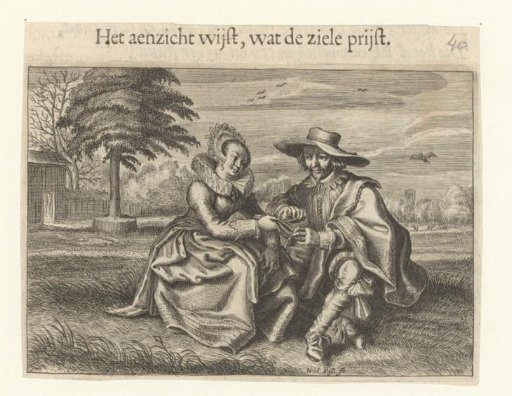 Woman Giving a Pair of Gloves to a Man