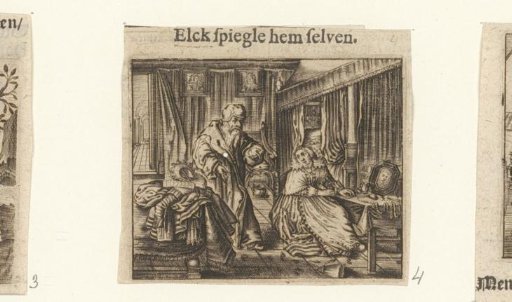Man and woman in a room with a mirror
