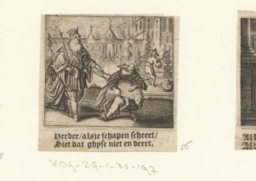 The King Addresses a Shearsman