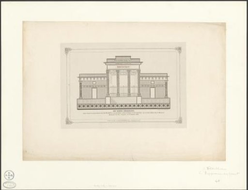 Copper Monday print with the Beurs van Zocher, 1846