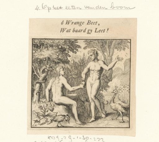 Eve Offering the Apple to Adam