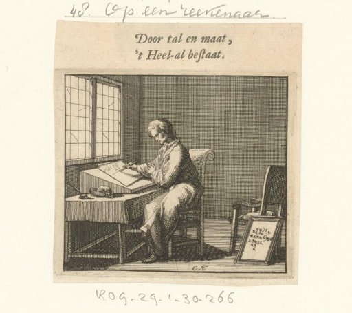 Man calculating