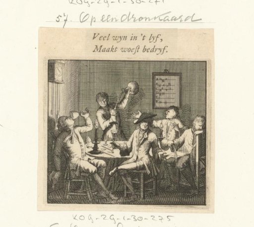 Men drinking at a table