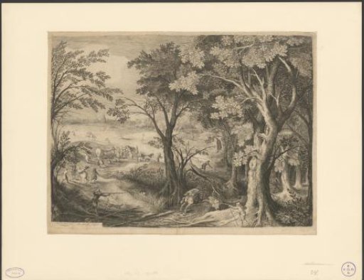 Bandits Attacking Travelers in a Landscape