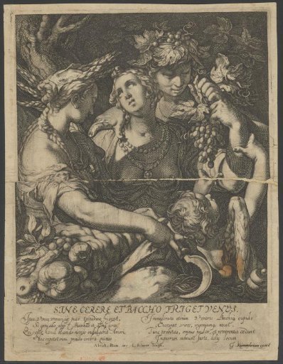 Venus Embraced by Ceres and Bacchus