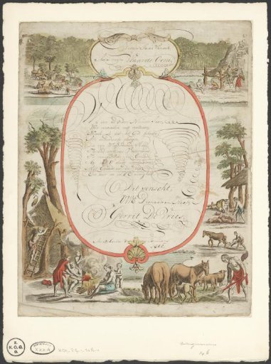 New Year's Wish from Gerrit de Vries, 1802