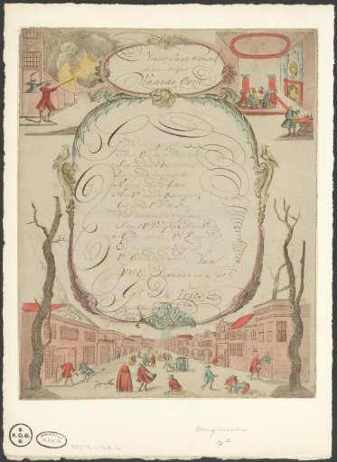 New Year's Wish from Gerrit de Vries, 1801