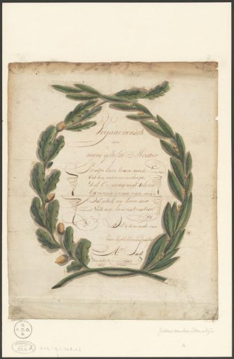 Birthday wish from M. J. Smit, 1813