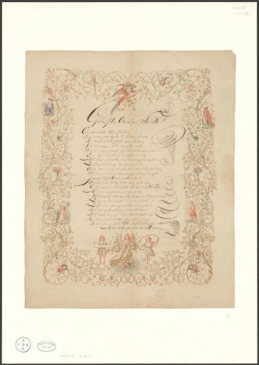 New Year's wish from Maria Hendrika de Haan, 1854