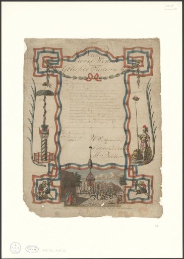 New Year's wish from M. Bleker, 1801