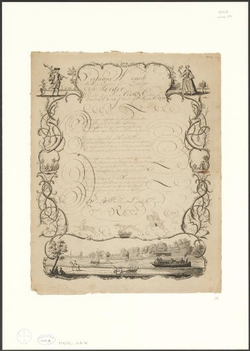 Birthday wish from Petrus Rosiersz, 1775