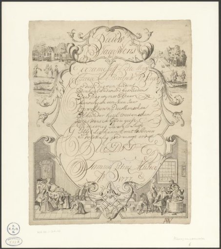 New Year's Greeting by Tamme Petrus Mulder, 1777