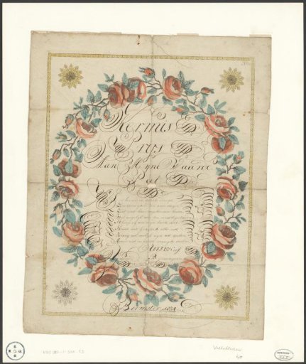 Whitsun Greeting by IJsbrand Binnenwijzen, 1834