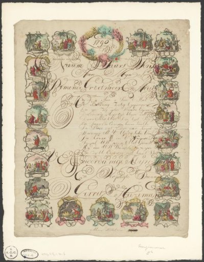 New Year's Wish from Gerrit Heezeman, 1790