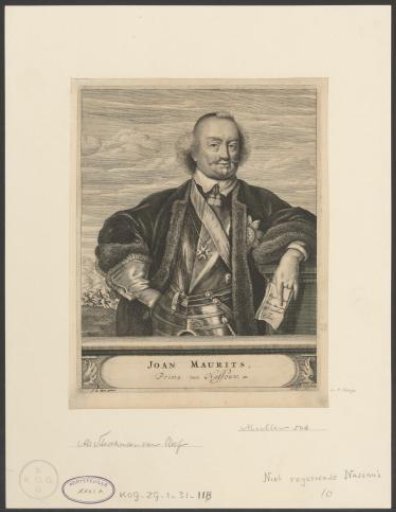 Portrait of Johan Maurits, Count of Nassau-Siegen
