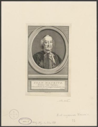 Portrait of Johan Maurits, Count of Nassau-Siegen