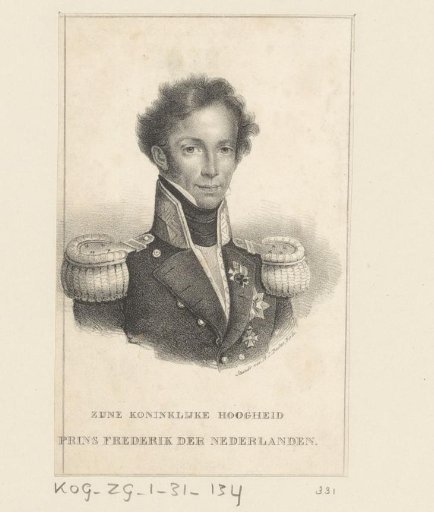 Portrait of Frederik, Prince of the Netherlands