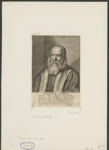 Portrait of Franciscus Gomarus
