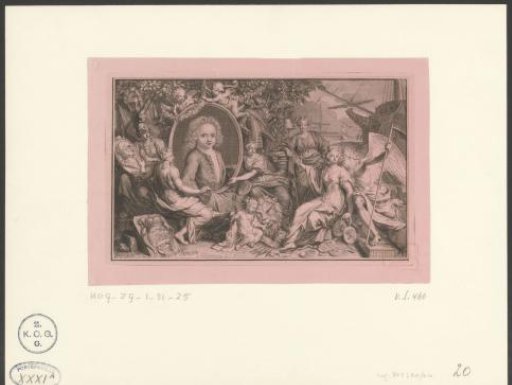 Allegory with the portrait of Willem IV