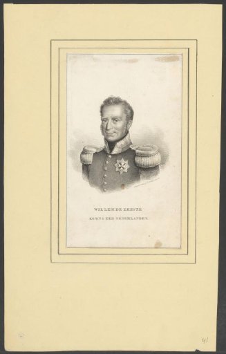 Portrait of Willem I, King of the Netherlands