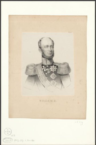 Portrait of Willem II, King of the Netherlands