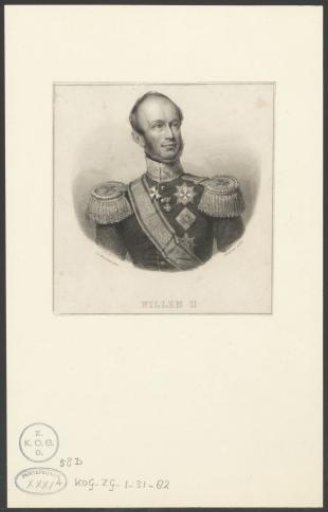 Portrait of William II, King of the Netherlands