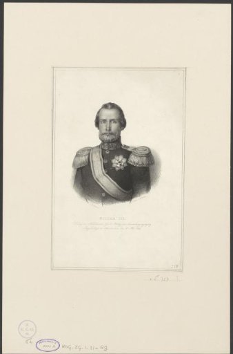 Portrait of William III, King of the Netherlands