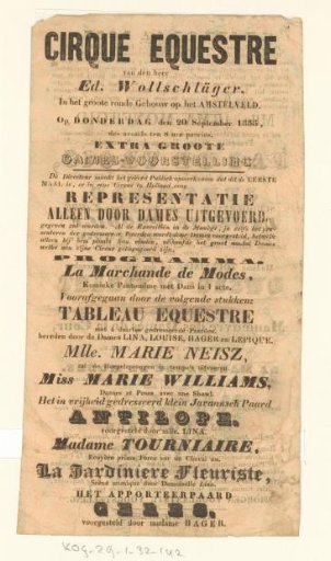 Equestrian Circus of Mr. Ed. Wollschläger
