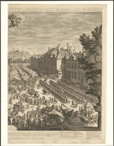 The Hague Fair with the Prince and Princess of Orange, 1686 (right sheet)