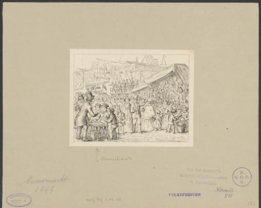 Fair on the Nieuwmarkt, 1844