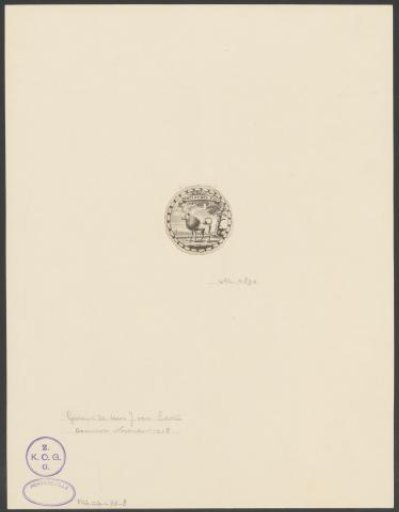 Emblem with a Keeshond