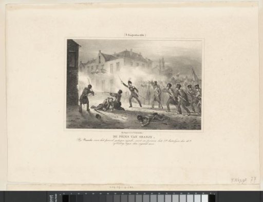 Prince of Orange leads the troops at Ravels, 1831