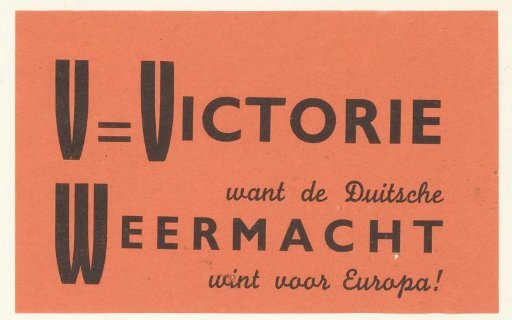 V = Victory Because the German Army Wins for Europe!