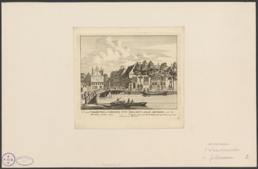 View of the City Foundry and Bell Foundry on the Lijnbaansgracht in Amsterdam