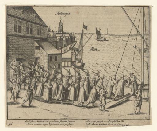 Jesuits and Franciscans leave Antwerp, 1578
