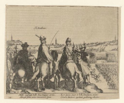 Matthias and the Prince of Orange review the States' army, 1578