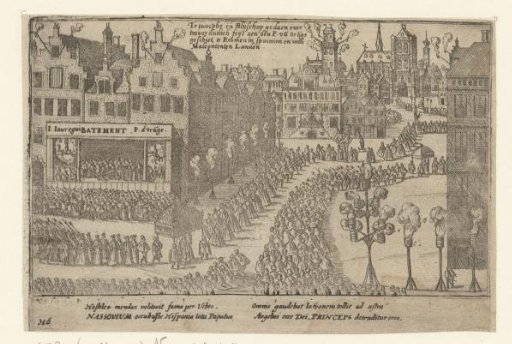 Joy in other countries upon news of the attack by Jean de Jauregui on William of Orange, 1582