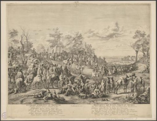 Inspection of the troops by William III at Arnhem, 1691
