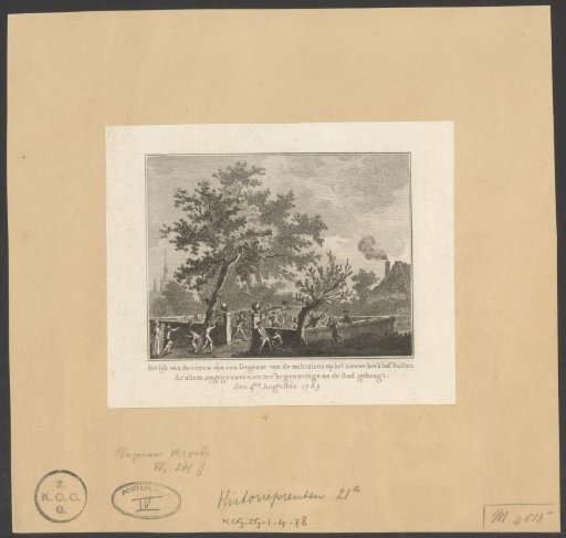 Reburial of the woman in Arnhem, 1783