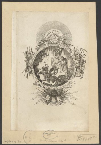 Title print for: De Bataafsche menschlijkheid, 1801-1804