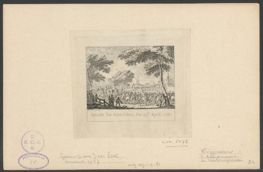 Retreat of the Prussians, April 29, 1788