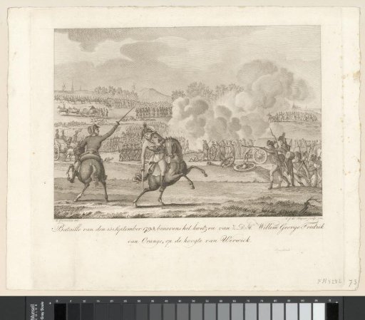 Battle of September 13, 1793, together with the wounding of His Serene Highness Willem George Frederick of Orange, on the height of Werwick