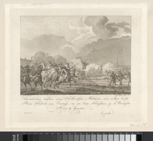 Skirmish between some Dutch military personnel, led by Prince Frederick of Orange, and a French corps, on the Bredasche Heide, near Ginneken