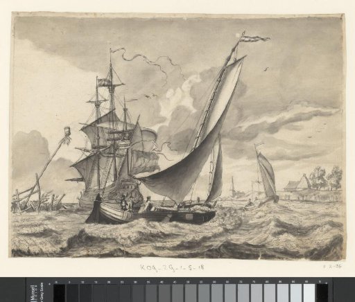 Warship at Sea