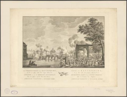 Capture of the Kattenburger Bridge in Amsterdam on 30 May 1787