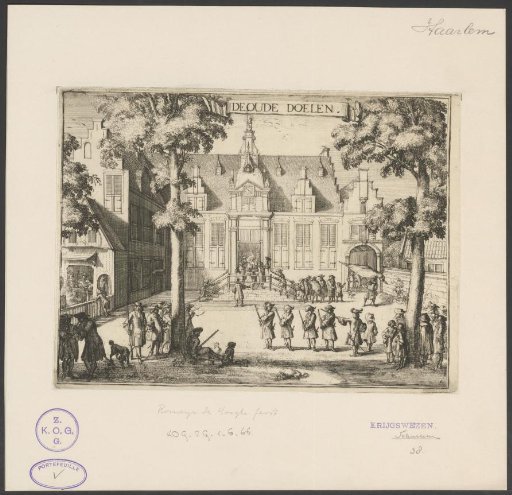 View of the Oude Doelen (Civic Guard Hall) in Haarlem
