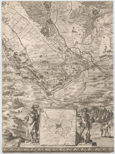 Large map of the siege of 's-Hertogenbosch by Frederick Henry (bottom middle sheet), 1629