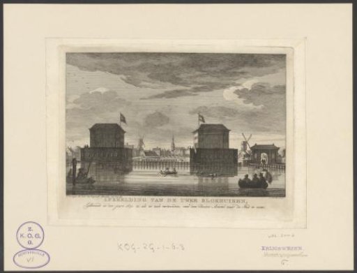 View of the two Blockhouses in the Amstel