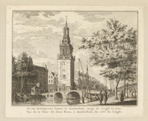 View of the Jan Roodenpoort Tower in Amsterdam