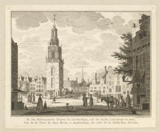 View of the Jan Roodenpoort Tower in Amsterdam
